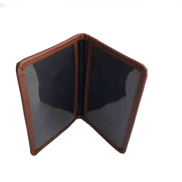 British Belt Company Harris Tweed Wool + Leather ID or Card Wallet - Picture 4 of 4